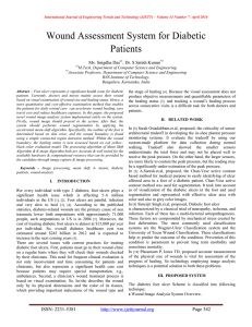 Wound Assessment System for Diabetic Patients Ms. Snigdha Das