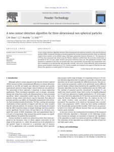 A new contact detection algorithm for three-dimensional non-spherical particles ⁎ C.W. Boon ,