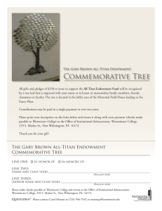 Commemorative Tree