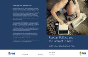 Russian Politics and the Internet in 2012