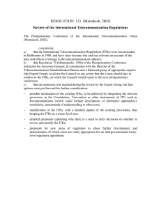 RESOLUTION  121 (Marrakesh, 2002)  Review of the International Telecommunication Regulations