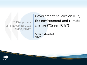 Government policies on ICTs, the environment and climate change (“Green ICTs”)