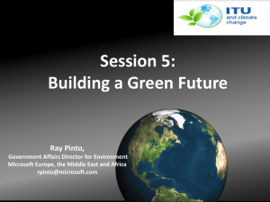Session 5: Building a Green Future Business Productivity Online Suite