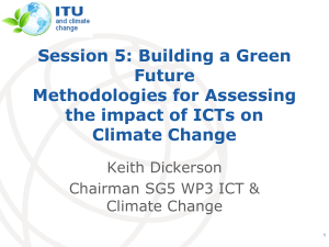 Session 5: Building a Green Future Methodologies for Assessing