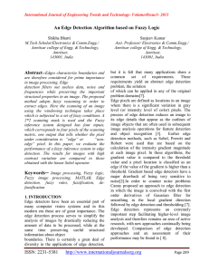 An Edge Detection Algorithm based on Fuzzy Logic