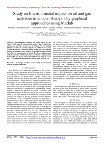 Study on Environmental impact on oil and gas approaches using Matlab