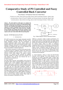 Comparative Study of PI Controlled and Fuzzy Controlled Buck Converter