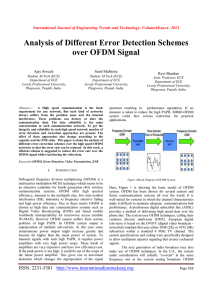 Analysis of Different Error Detection Schemes over OFDM Signal