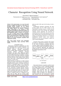 Character  Recognition Using Neural Network Ankit Sharma ,Dipti R Chaudhary