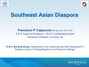 Southeast Asian Diaspora Francesco P Cappuccio