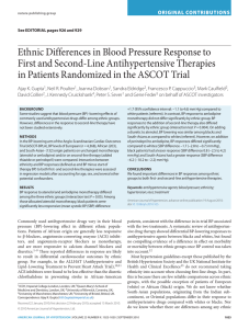Ethnic Differences in Blood Pressure Response to