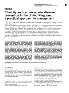 Ethnicity and cardiovascular disease prevention in the United Kingdom: