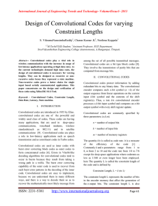 Design of Convolutional Codes for varying Constraint Lengths