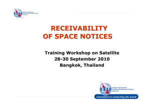RECEIVABILITY OF SPACE NOTICES