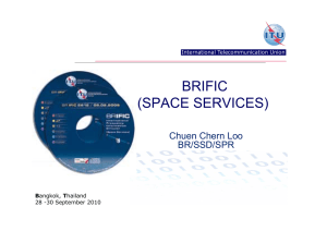 BRIFIC (SPACE SERVICES) Chuen Chern Loo BR/SSD/SPR