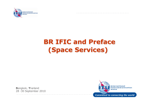 BR IFIC and Preface (Space Services) B 28 -30 September 2010