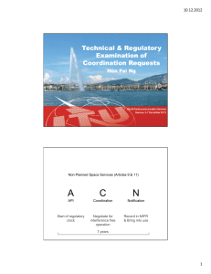 Technical &amp; Regulatory Examination of Coordination Requests