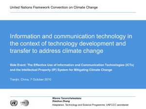 Information and communication technology in the context of technology development and