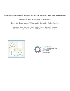 Computational complex analysis for free surface flows and other applications