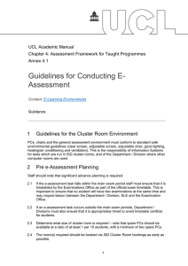 Guidelines for Conducting E- Assessment  1
