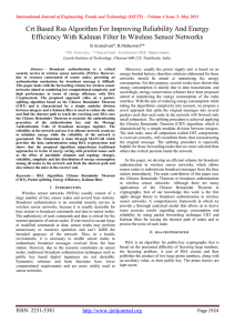 Crt Based Rsa Algorithm For Improving Reliability And Energy