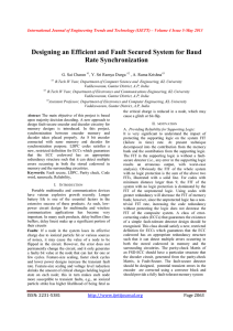 Designing an Efficient and Fault Secured System for Baud Rate Synchronization
