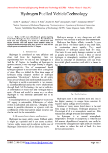 Hydrogen Fuelled VehicleTechnology  Nishit P. Upadhyay