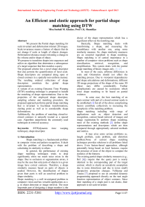 An Efficient and elastic approach for partial shape matching using DTW