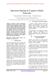 Spectrum Sharing In Cognitive Radio Networks , :