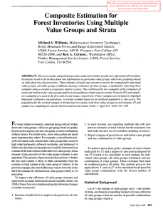 Composite Estimation for Forest Inventories Using Multiple Value Groups and Strata