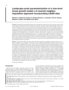 Landscape-scale parameterization of a tree-level k- imputation approach incorporating LiDAR data