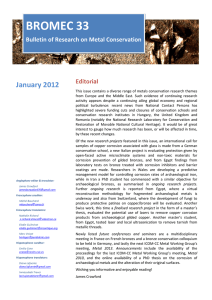 BROMEC 33 January 2012  Editorial
