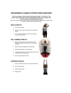 ERGONOMICS FLEXIBILITY/STRETCHING EXERCISES