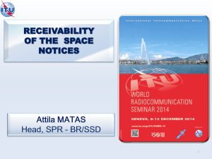 RECEIVABILITY OF THE  SPACE NOTICES 1