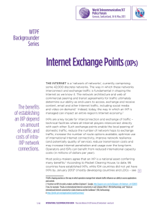 Internet Exchange Points (IXPs) WTPF Backgrounder