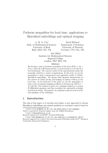 Pathwise inequalities for local time: applications to