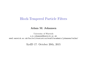 Block-Tempered Particle Filters Adam M. Johansen