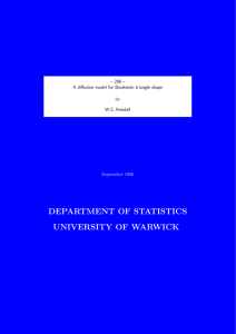 DEPARTMENT OF STATISTICS UNIVERSITY OF WARWICK – 296 –