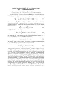 Chapter 3. SEMICLASSICAL APPROXIMATION FOR REGULAR DIFFUSION