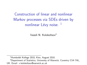 Construction of linear and nonlinear Markov processes via SDEs driven by 1