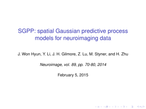 SGPP: spatial Gaussian predictive process models for neuroimaging data