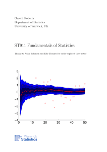 ST911 Fundamentals of Statistics 3 2 1