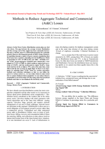 Methods to Reduce Aggregate Technical and Commercial (At&amp;C) Losses M.KiranKumar