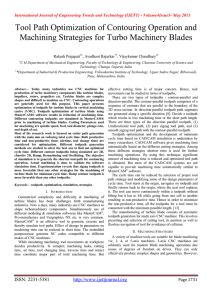 Tool Path Optimization of Contouring Operation and