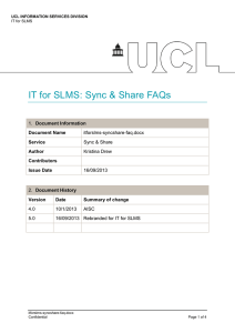 IT for SLMS: Sync &amp; Share FAQs