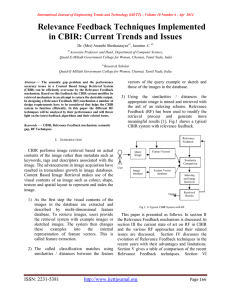 Relevance Feedback Techniques Implemented in CBIR: Current Trends and Issues