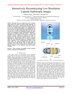 Interactively Reconstructing Low Resolution Capsule Endoscopic Images