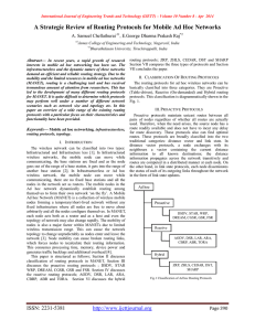A Strategic Review of Routing Protocols for Mobile Ad Hoc... A. Samuel Chellathurai , E.George Dharma Prakash Raj