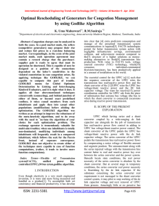 Optimal Rescheduling of Generators for Congestion Management by using Godlike Algorithm