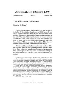 JOURNAL  OF FAMILY LAW Martin A.  Frey*
